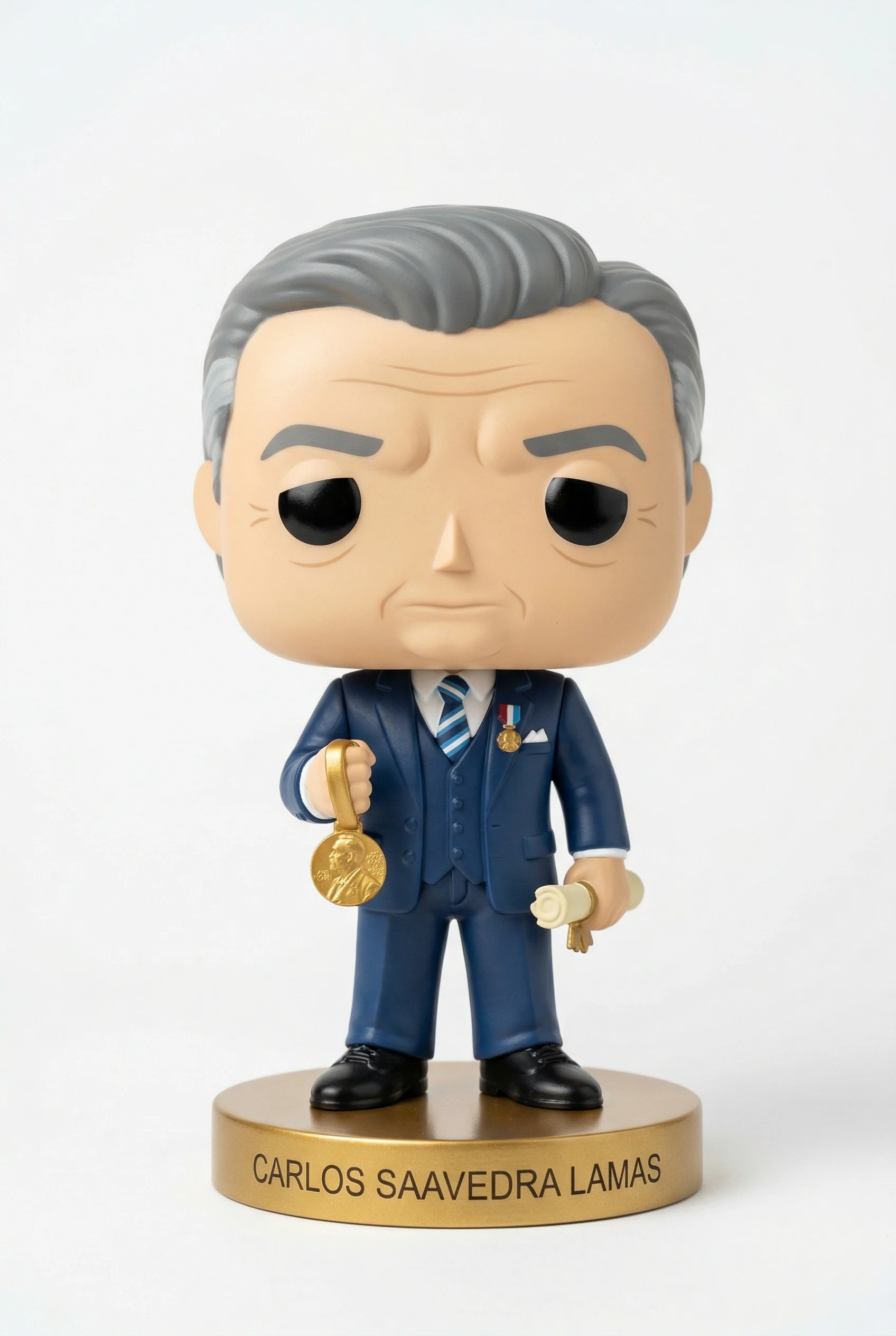 Funko personalizado de Carlos Saavedra Lamas