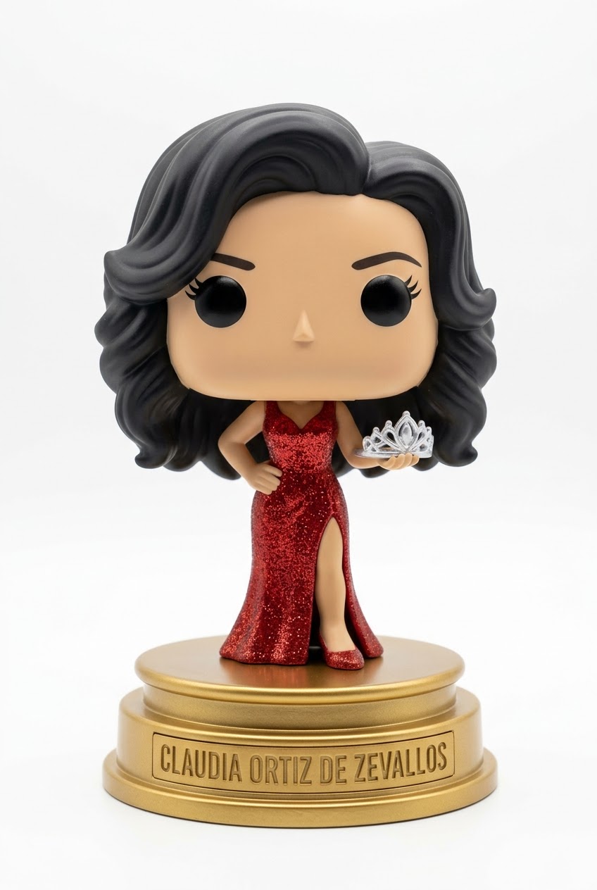 Funko personalizado de Claudia Ortiz de Zevallos